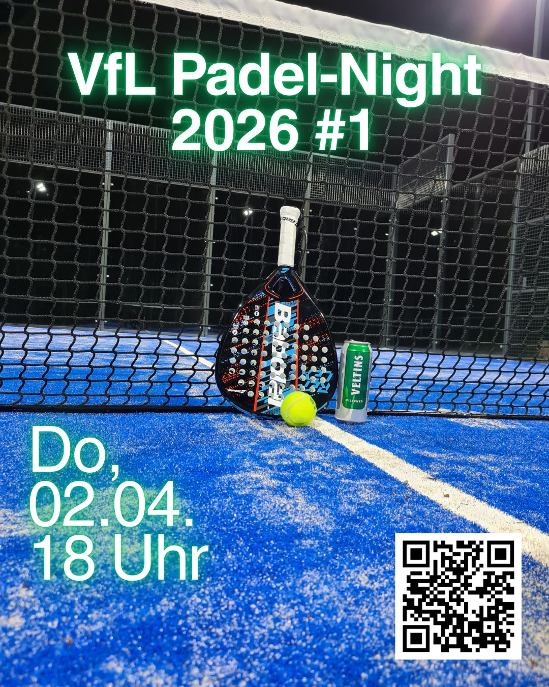 🎾🎶 1. VfL Padel-Night 2026 🎶🎾