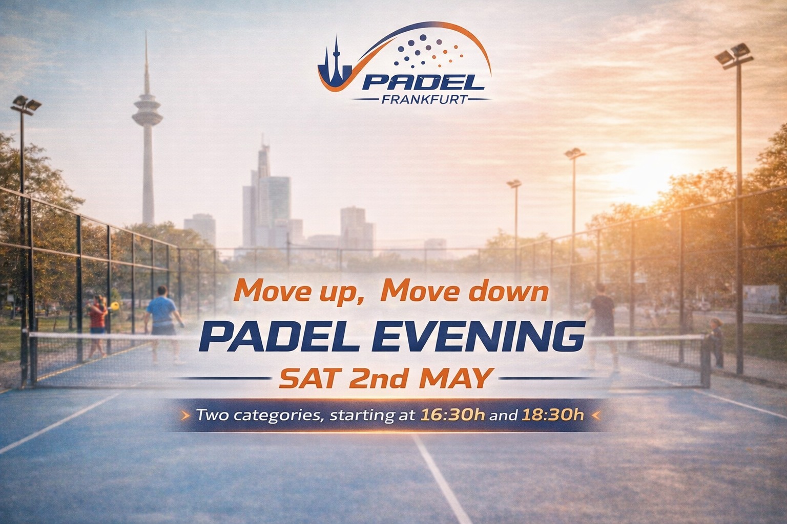 Move Up, Move Down event on Saturday 2nd of May. Level intermediate (from 1.50 to 2.75)