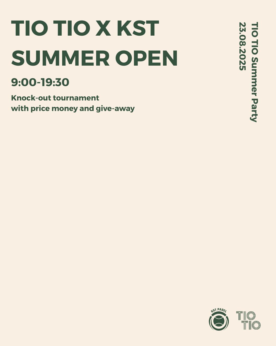 TIO TIO x KST Summer Open